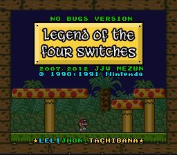 Super Mario World - Legend of the Four Switches Title Screen